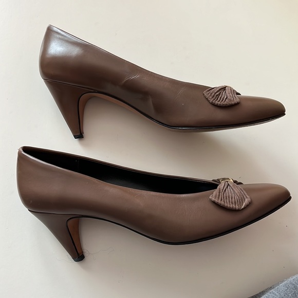 Seating Meucci brown leather medium hight heels - Picture 4 of 6